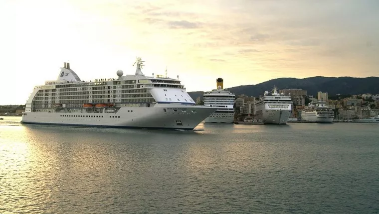 Varios cruceros atracados en puerto | Foto: Autoridad Portuaria de Baleares