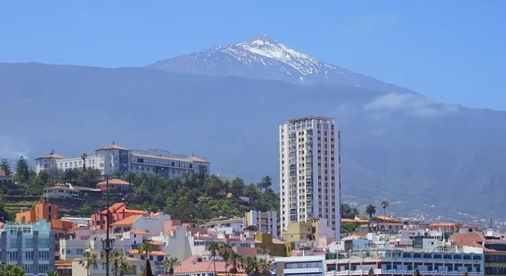 Vista del Teide desde Puerto de la Cruz