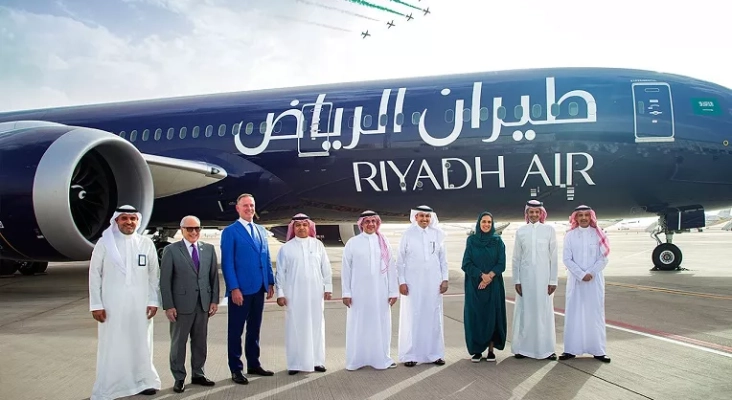 Presentación del Boeing 787-9 Dreamliner, primer modelo que integrará la flota de Riyadh Air | Foto: Riyadh Air