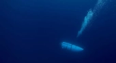 Imagen del submarino Titan durante inmersión cuando estaba intacto Fuente OceanGate