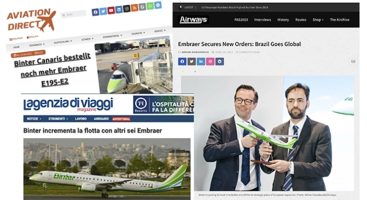 Los medios internacionales se hacen eco de las compras de la española Binter en el Paris Air Show