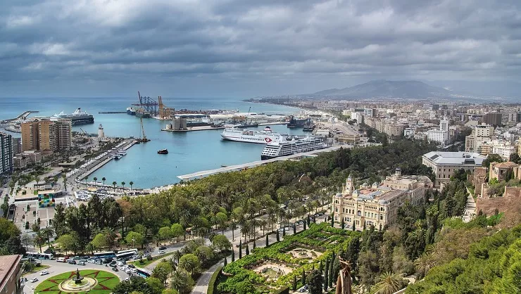 Vista aérea del Puerto de Málaga | Foto: Archivo