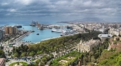 Vista aérea de la ciudad de Málaga