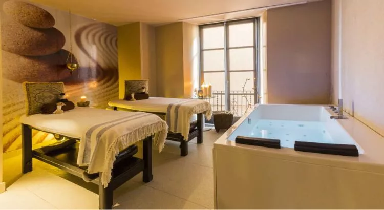 Sala de spa del Hotel Gran Claustre | Foto: Grupo Tamarit Sala de spa del Hotel Gran Claustre | Foto: Grupo Tamarit