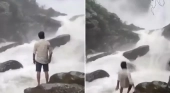 El influencer Sharath Kumar ha fallecido tras resbalarse y caer a unas peligrosas cataratas en la India | Fuente: vía X (@wallstwolverine)