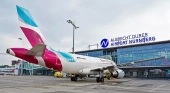 Avión de Eurowings en el Aeropuerto de Núremberg (Alemania) | Foto: Eurowings