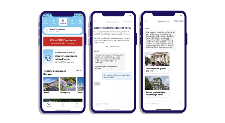 ChatGPT en la app de TUI | Foto: TUI Group