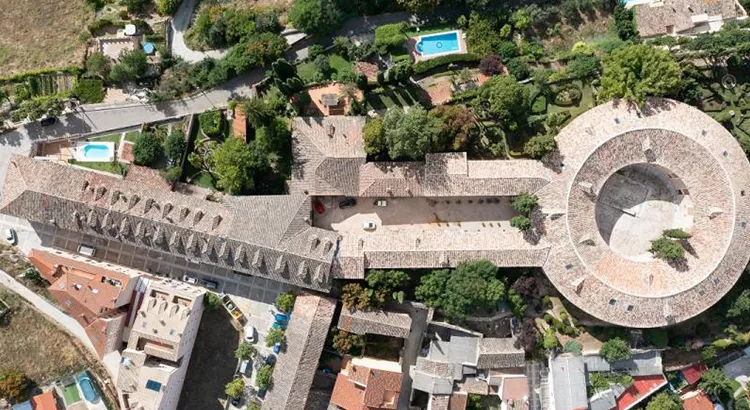 Vista aérea del conjunto arquitectónico de la Real Fábrica de Paños de Brihuega (Guadalajara) | Foto: Cultura Castilla La Mancha