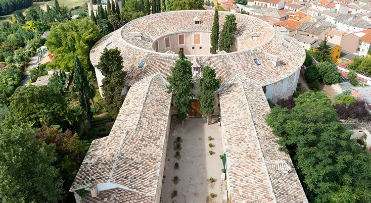 Edificio de planta redonda de la Real Fábrica de Paños de Brihuega (Guadalajara) | Foto: Cultura Castilla La Mancha