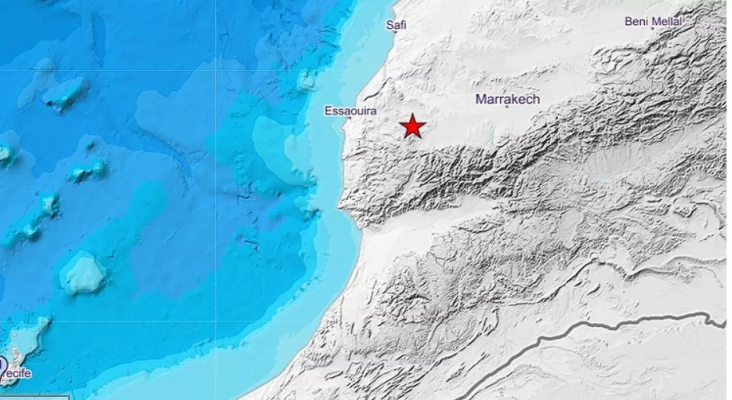 Epicentro del terremoto Imagen Instituto Geológico Nacional