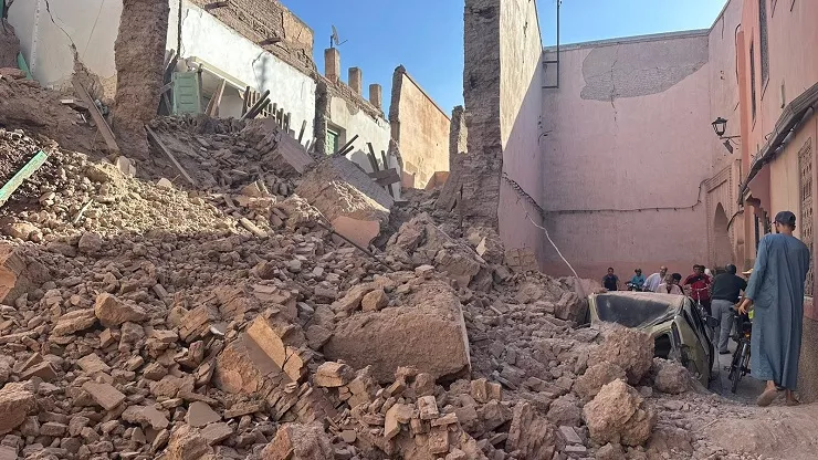 Edificio derrumbado en Marrakech (Marruecos) | Foto: Andreas Blass