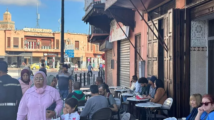 La vida vuelve a la ciudad, con cafeterías funcionando Foto Andreas Blass