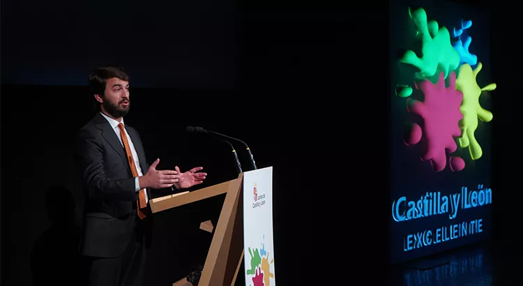 Juan García Gallardo durante la presentación de la nueva marca turística | Foto: Junta de Castilla y León