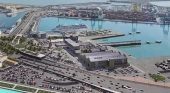 Infografía de la futura nueva terminal de pasajeros del Puerto de Valencia