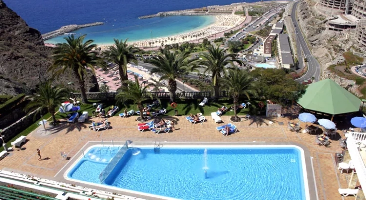 Piscina del complejo Apartamentos Chatur Palmera Mar, en Mogán (Gran Canaria) | Foto: Chatur Hotels & Resort