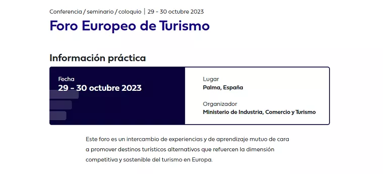 foro europeo del turismo