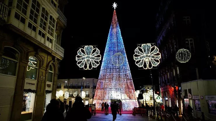 Luces de Navidad en Vigo Foto Concello de Vigo