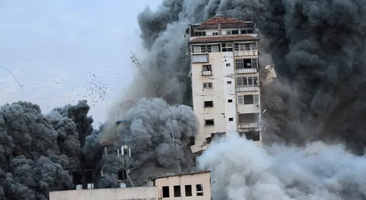 Bombardeos de Israel en Gaza durante el conflicto| Foto: Wafa (CC BY SA 3.0)
