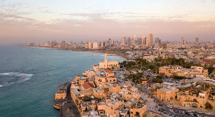 Vista aérea de la costa de Tel Aviv (Israel) | Foto: Grupo Gil