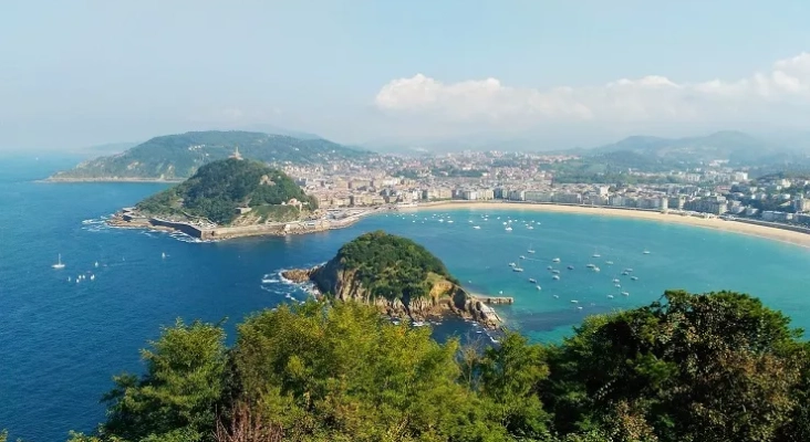 Vista aérea de San Sebastián