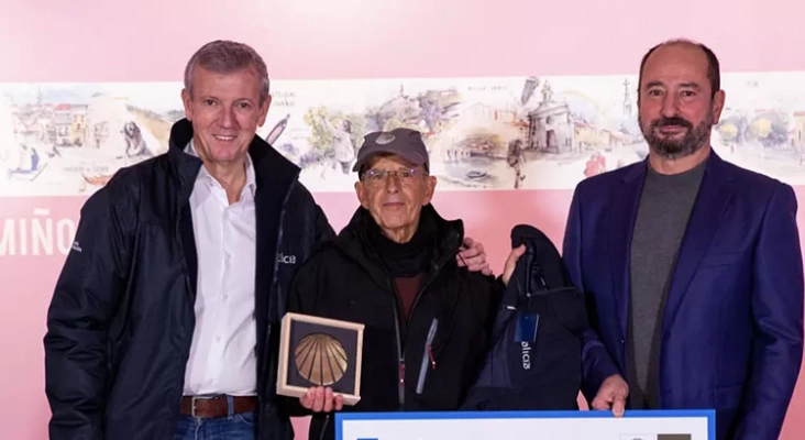 Por la izquierda, Alfonso Rueda, José Manuel Borrás y José Manuel Merelles | Foto: Camino Xacobeo