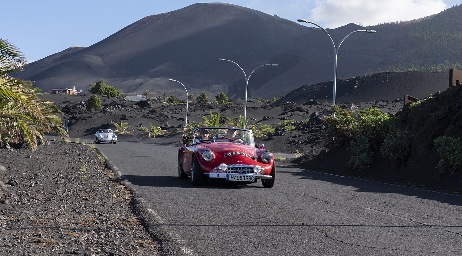 Daimler SP250 durante un tramo en La Palma | Foto: Clásica de Tenerife