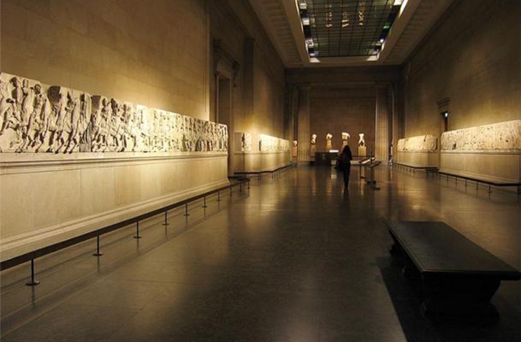 Relieves de mármol del Partenón de Atenas (Grecia) exhibidos en el Museo Británico (Reino Unido) | Foto: Solipsista (CC BY-SA 2.0)