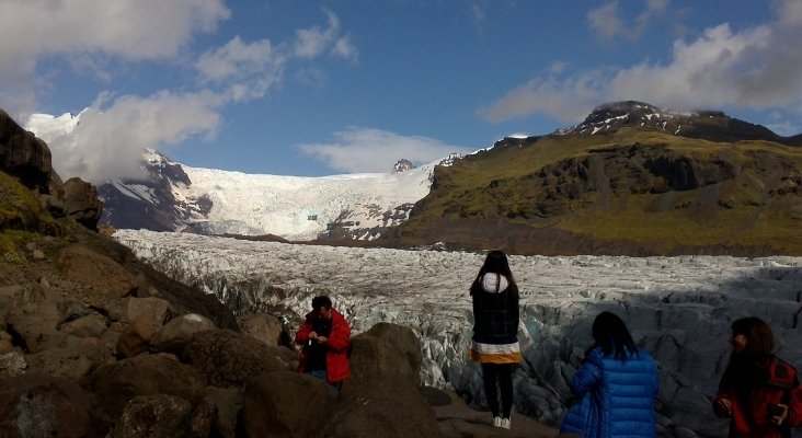 Lengua del glaciar Svínafelljokull