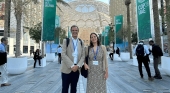 José Juan Lorenzo, director gerente de Turismo de Islas Canarias, en el recinto donde se celebra estos días la COP28 de la ONU en Dubái (EAU) | Foto: vía Linkedin (@jjlorenzorodriguez)