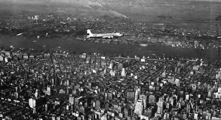 Primer vuelo entre Ámsterdam y Nueva York. Foto KLM