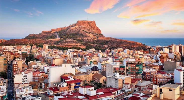 Vista aérea de la ciudad de Alicante 