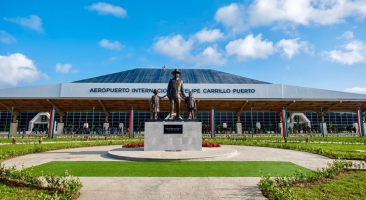 Tras las estadounidenses, una primera aerolínea canadiense anuncia vuelos al nuevo aeropuerto de Tulum (México) | Foto: Mara Lezama vía Twitter