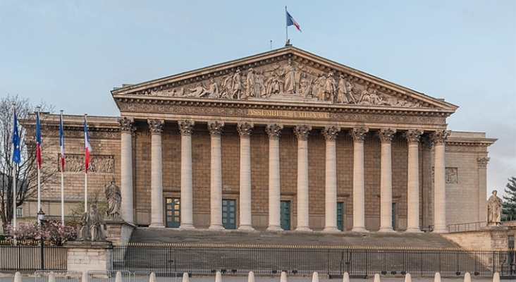 Palacio de Borbón, sede de la Asamblea Nacional de Francia | Foto: DXR