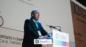 José Vicente de los Mozos, presidente del Comité Ejecutivo de IFEMA Madrid, durante su intervención en el 12º Foro de Liderazgo Turísitico de Exceltur, en la víspera de FITUR 2024 | Foto: Mey Montero