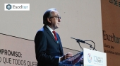 Fernando Candela, presidente del Comité Organizador de FITUR, en el 12 Foro de Liderazgo Turístico de Exceltur celebrado en IFEMA (Madrid) en la antesala de FITUR 2024 | Foto: Medya Audiovisual