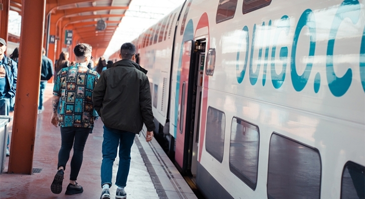 Tren de Ouigo en la estación Madrid Chamartín Clara Campoamor | Foto: Ouigo España