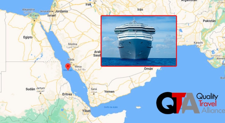 Pueden las navieras dejar sin comisión a las agencias por los cruceros cancelados en el Mar Rojo QTA responde
