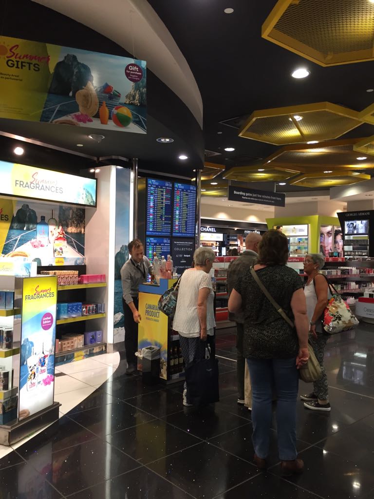 Muestras de licor en el aeropuerto de Gran Canaria