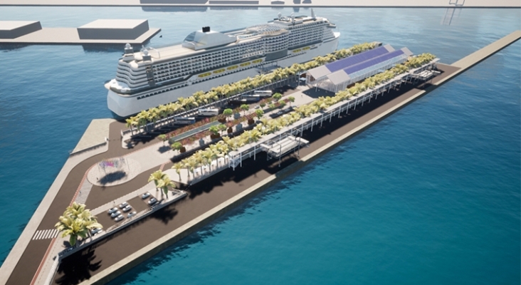 Infografía de la futura terminal de cruceros del Puerto de Las Palmas | Foto: APLP
