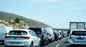 Retención en una autopista de Málaga | Foto: Aehcos