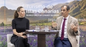 Jessica de León junto a José Juan Lorenzo durante la rueda de prensa celebrada este jueves | Foto: Turismo de Canarias