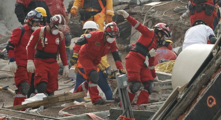 Tareas de rescate en Ciudad de México en el último terremoto