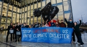 Asociación ecologista que demandó a KLM Foto Laura Ponchel Fossielvrij NL