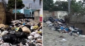 La principal zona de playa de Santo Domingo (R. Dominicana), invadida por la basura | Foto: Capturas de vídeo Diario Libre