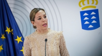 Jessica de León, consejera de Turismo y Empleo de Canarias, en la rueda de prensa | Foto: GobCan