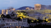 Imagen del Acrópolis de Atenas, en Grecia