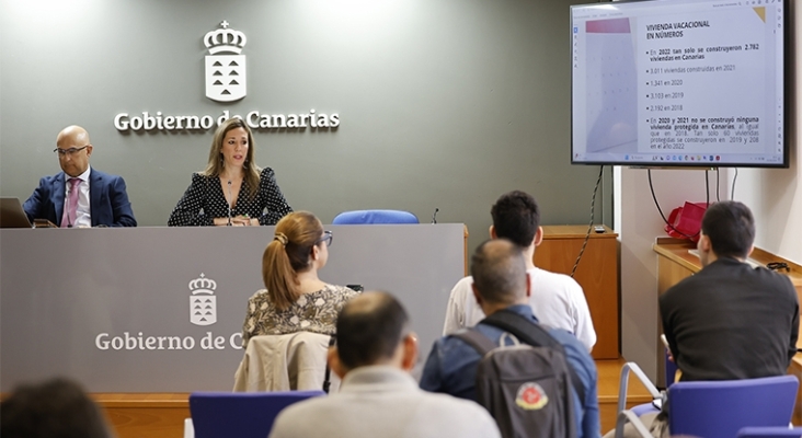 Presentación del anteproyecto de laLey de Ordenación Sostenible del Uso Turístico de Viviendas | Foto: GobCan