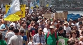 Movilización en Las Palmas de Gran Canaria. Foto cedida