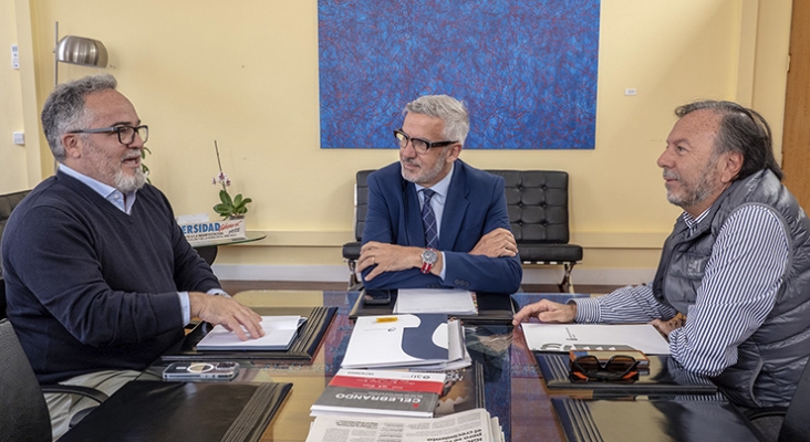 Ignacio Moll, Lluis Serra y Juan Manuel Benítez| Foto: ULPGC