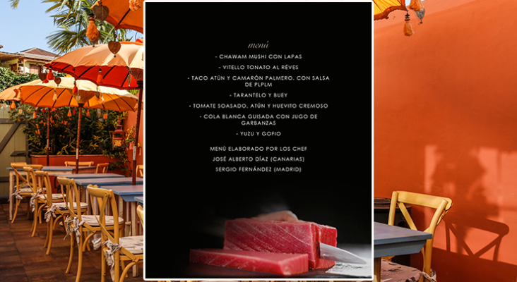 El Hotel Hacienda de Abajo (La Palma) nueva propuesta gastronómica "Ronqueo de Atún Rojo"